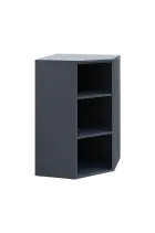 V 3 - 7  kancelářská skříň, rohová, 1100x700x700, antracit